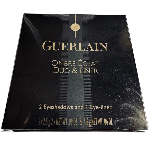 GUERLAIN Ombre Éclat Duo & Liner Eyeshadow Palette L’Heure Fumée 380 New - Picture 4 of 11
